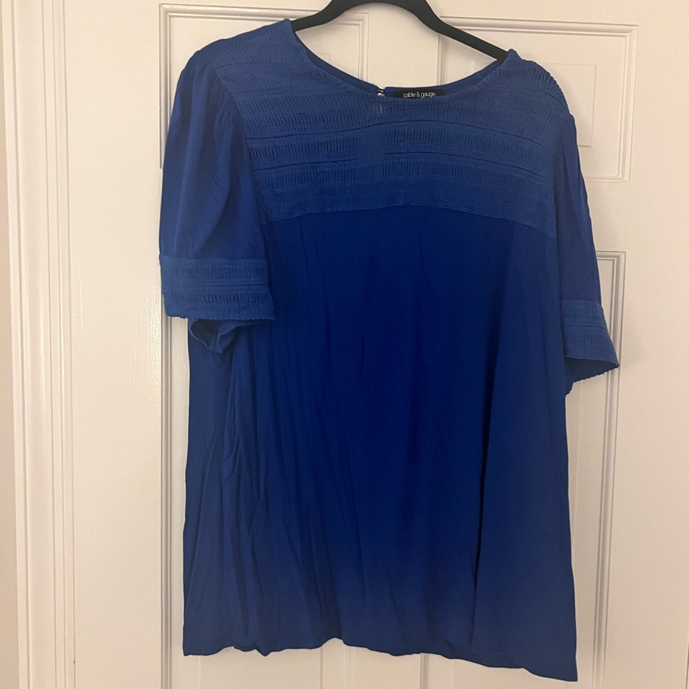 Cable & gauge size 2x blue tee